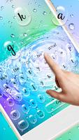 Colorful Water Drops Keyboard ảnh chụp màn hình 1