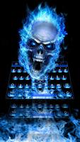 Blue Flame Skeleton Keyboard imagem de tela 1