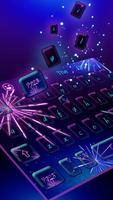 Cool Fireworks Keyboard Theme poster