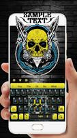 Cool Human Skeleton Keyboard Theme скриншот 1