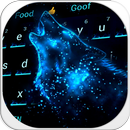 Cool Blue Wolf Keyboard APK