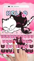 Pink Cat Kitty Affiche