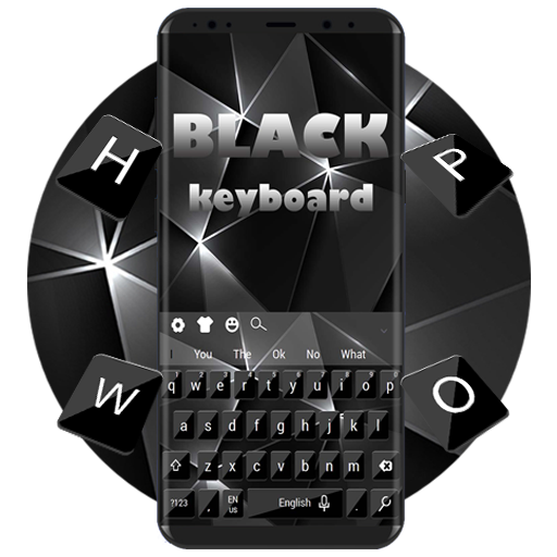 Klassische schwarze Tastatur