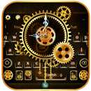 Uhr Luxus Gold Keyboard Theme APK