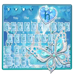 Crystal Diamond Butterfly Keyboard APK download