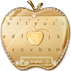 Crystal Gold Keyboard Keyboard Theme icône