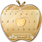 Crystal Gold Keyboard Keyboard Theme ไอคอน