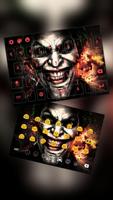 Clown Joker Mask Typewriter poster