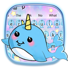 Cute Unicorn Whale ikon