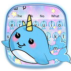 Cute Unicorn Whale icon