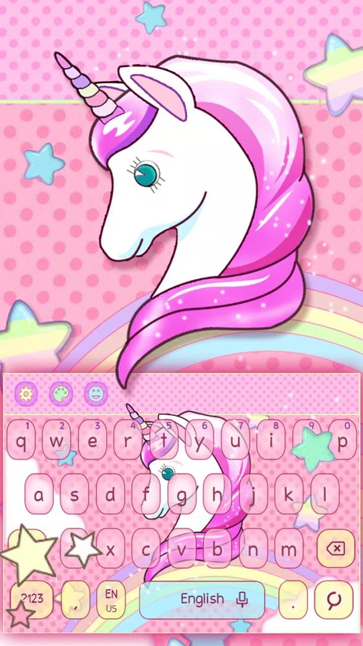 Descarga de APK de Tema lindo teclado unicornio para Android