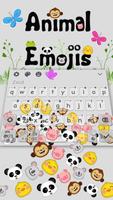 Poster Tastiera Emoji animale carino