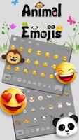 2 Schermata Tastiera Emoji animale carino