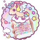 Cute Rainbow Unicorn Keyboard APK
