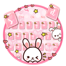 Cute Couple Rabbit Keyboard-APK
