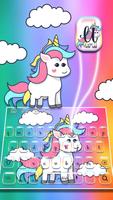 Cute Cartoon Unicorn Keyboard screenshot 1