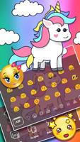 Cute Cartoon Unicorn Keyboard screenshot 2