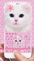 Clavier de chat mignon Affiche