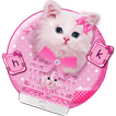 Cute Pink Cat Keyboard