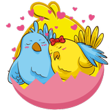 Cute Chicken Keyboard Theme simgesi