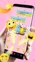 Cute Chicken Keyboard Theme Ekran Görüntüsü 1