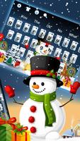 Cute Christmas Snowman Keyboard capture d'écran 1