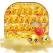 Cute Face Emoji Keyboard Theme