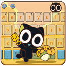 Black Cat Keyboard Theme-Legend of Luoxiaohei APK