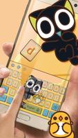 Black Cat Keyboard Theme-Legend of Luoxiaohei Ekran Görüntüsü 1