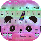 Cute Unicorn Panda Keyboard ícone