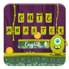 Cute Green Monster Keyboard Theme icon
