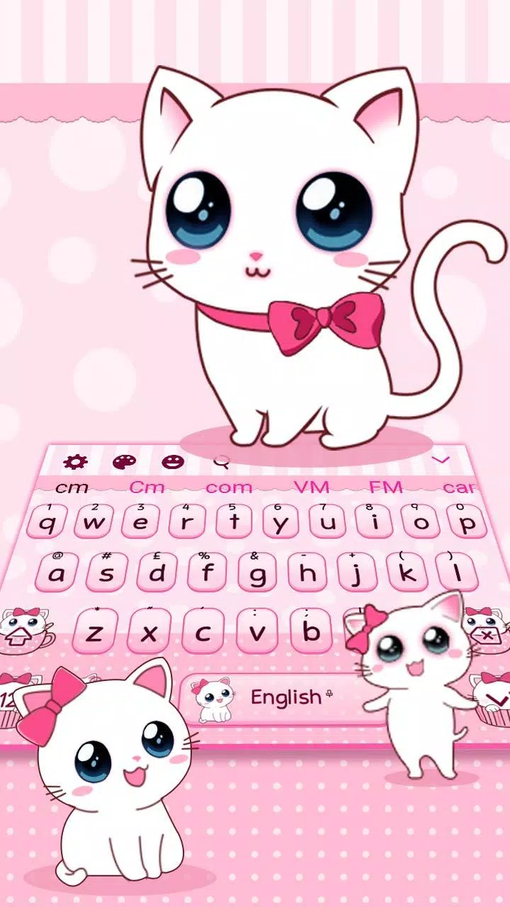 Cute Kawaii Cat Theme Keyboard APK للاندرويد تنزيل