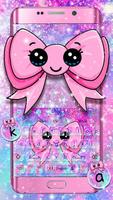 Cute Kawaii Bow keyboard poster