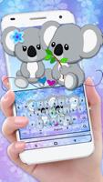 Cute Koala Keyboard poster