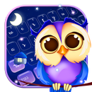 Leuke nachtuil toetsenbord-APK