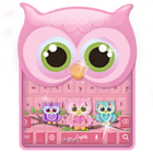 Cute owl keyboard ikon