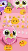 برنامه‌نما Cute owl keyboard عکس از صفحه