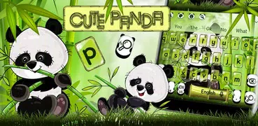 Cute Panda Keyboard Theme