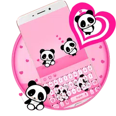 cute panda keyboard love APK download