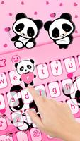Cute panda keyboard love capture d'écran 1