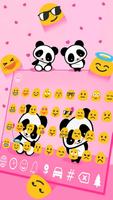 برنامه‌نما cute panda keyboard love عکس از صفحه
