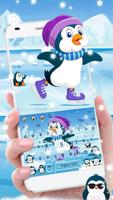 Cute Penguins Keyboard Theme Affiche