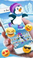 Cute Penguins Keyboard Theme اسکرین شاٹ 2