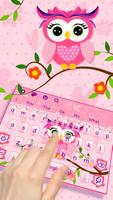Cute Pink Owl स्क्रीनशॉट 1