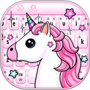 Sevimli Pembe Unicorn Klavye APK