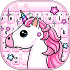 Sevimli Pembe Unicorn Klavye simgesi