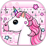 Sevimli Pembe Unicorn Klavye simgesi