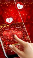 Animated Romantic Hearts Keyboard ảnh chụp màn hình 1
