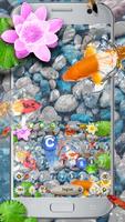 3D Aquarium  Koi Fish Keyboard Theme Affiche