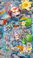 3D Aquarium  Koi Fish Keyboard Theme capture d'écran 1